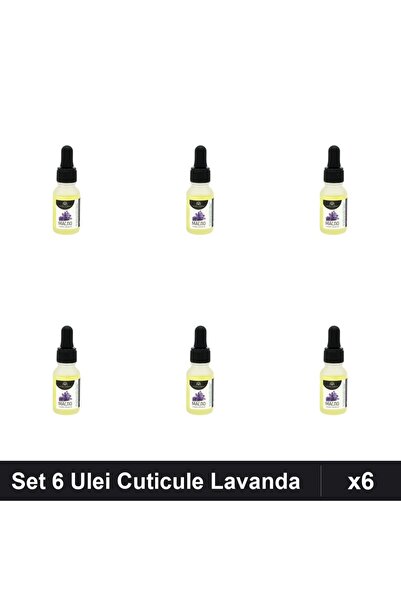 global fashion Set 6 Ulei Cuticule cu Pipeta Lavanda 15ml, Ingrijire Unghii P...