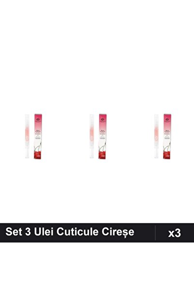 global fashion Set 3 Uleiuri Cuticule Stilou Cireșe, Manichiură Profesională