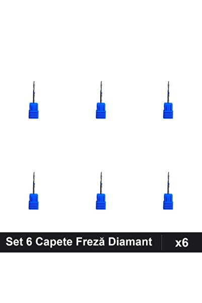 NAİLS Set 6 Capete Freză Diamant Unghii, Manichiură Profesională, Bit Freze