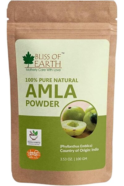 Bliss of Earth Pure Amla Powder, Plant Based Formula, 100g | Herbal Skin & Ha...