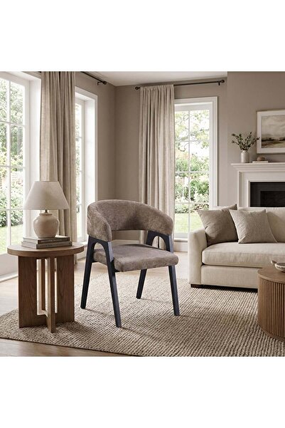 BAYTI Single Chair Chenille Fabric
