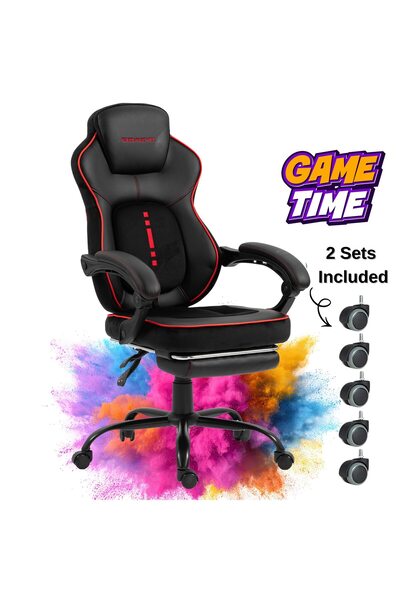 Kdhome Scaun Gaming Ergonomic Premium Profesional Apex Fusion EIZI, Piele Eco...