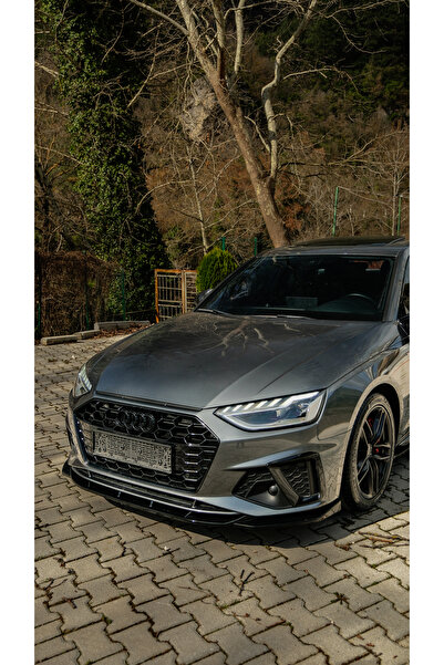 TMZ Garage Audi A4 B9 S Line Ön Lip 2019-2024 | Parlak Siyah Sportif Ön Tampo...