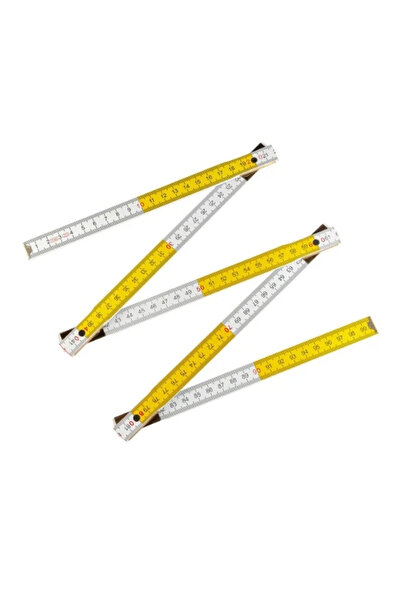 POLAX Folding wooden ruler 1M