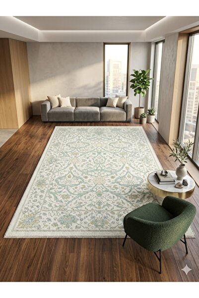 Babil Home Decorative Carpet Non-Slip Base Stain-Resistant Washable Rug Custo...