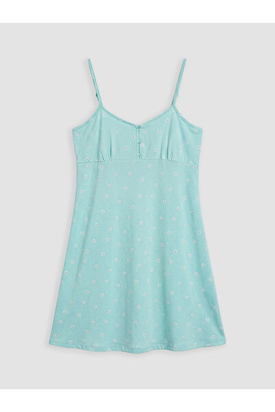 LC Waikiki Nevavm Floral Maternity Nightgown with String Straps and a Differe...