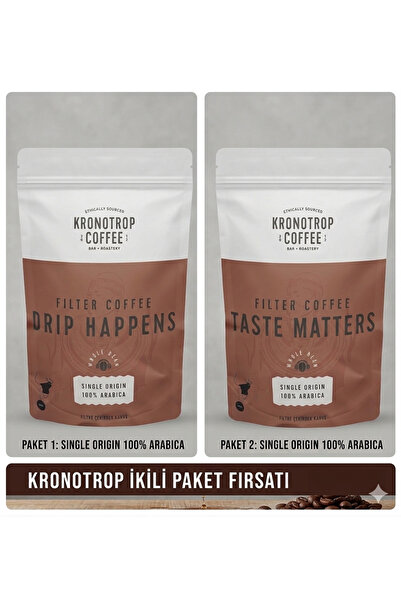 Kronotrop Drip Happens Filtre Çekirdek Kahve 250 g 2 PAKET Ennnnpazar