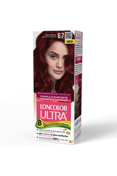 Bibilel Vopsea pentru Par, Loncolor Ultra, 6/7 Rosu Pasional,