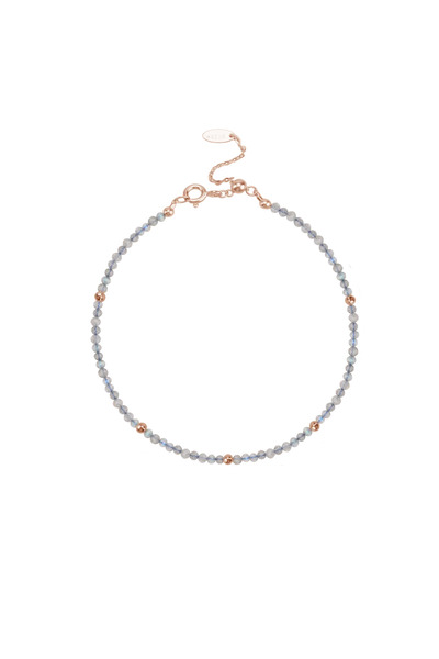 Lisa&Co. Brățară Argint Moonstone Argint placat cu aur roz / Piatra lunii