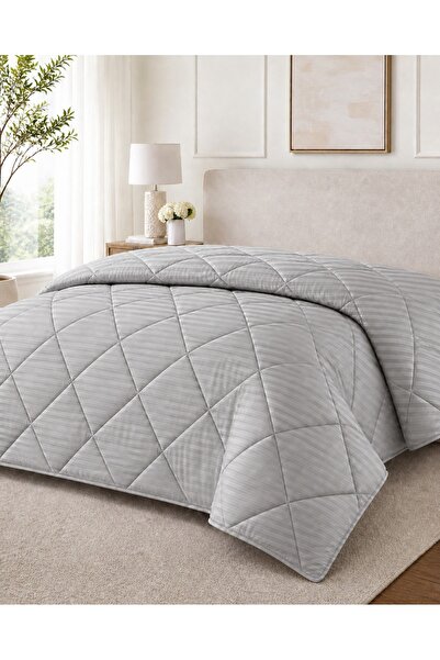 Bella Home Lüks Mikro Jakarlı Tek Kişilik Silikon Yorgan 155x215 cm | Nefes A...