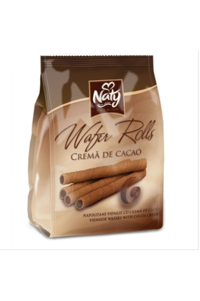 NATY Napolitane cu crema de cacao rolls 2bucati*200gr