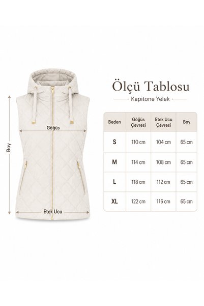 Generic Brand Women's Black Hooded Plaid Lined Quilted Puffer Vest