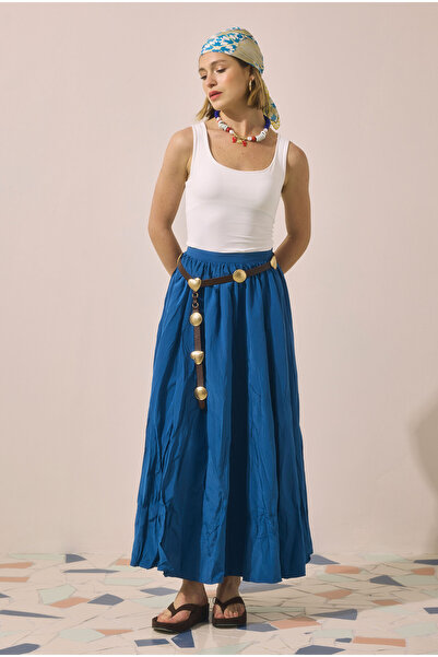 HE-QA Colorful Skirt Indigo