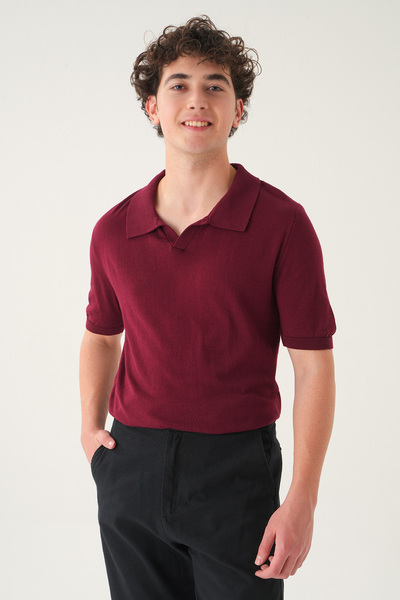 Gambocci Regular Fit Polo Neck T-Shirt |   Knitwear Casual Men