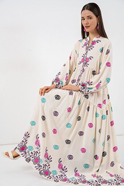 Hiccup BDART Printed maxi dress with V-neck