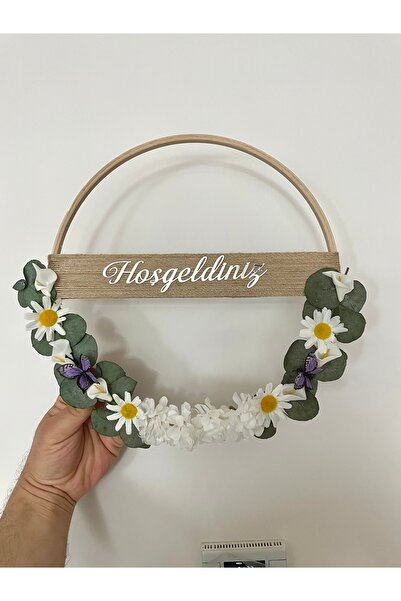 gençay Decorative Door Ornament with Welcome Written Rustic Home Decor