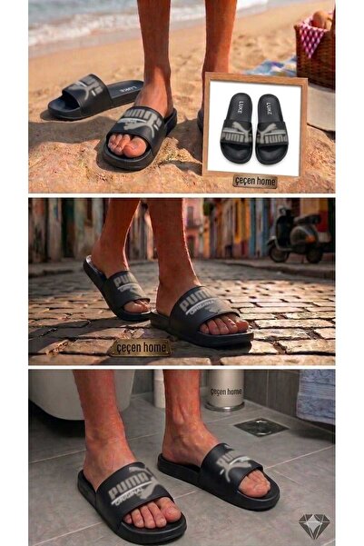 ÇEÇEN HOME Non-Slip Open Front Slippers,Sports Slippers,Bathroom Slippers,Com...