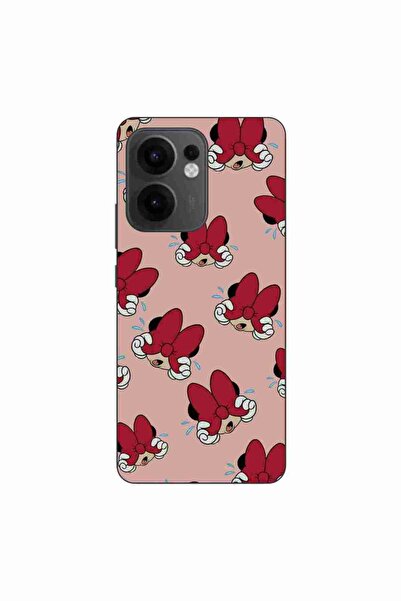 OEM Калъф за Oppo Reno13 F, силиконов гел TPU, с десен Мини, червен