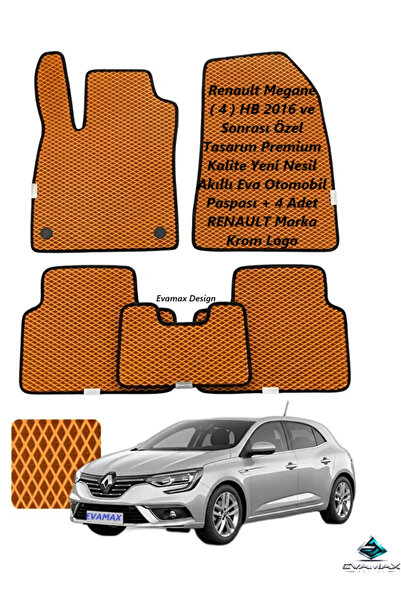 Evamax Design Renault Megane ( 4 ) HB 2016 ve Sonrası Özel Tasarım Premium Ka...
