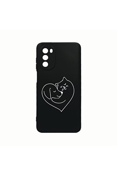 bestcase Θήκη Σιλικόνης, Συμβατή με Motorola Moto G82 / Moto G52, Σχέδιο Αγάπ...