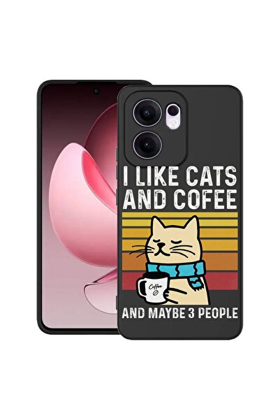 bestcase ¬Æ Slim Silicone Case for OPPO Reno13 F / Reno13 FS, Cats And Coffee...