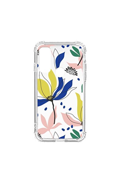 bestcase Husa Anti Shock Silicon Compatibila cu Motorola Moto E40, Flowers Pa...
