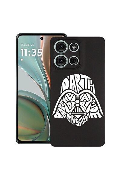 bestcase ¬Æ Husa pentru Motorola Moto G75, Calligraphy Darth Vader, Slim Sili...