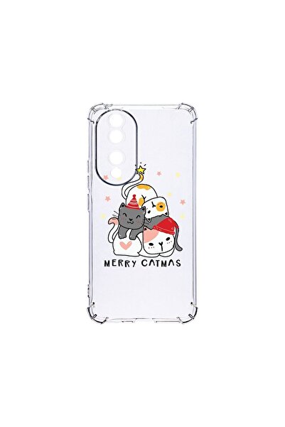 bestcase Αντικραδασμική Θήκη 1.5MM, Συμβατή με Honor 90, Merry Catmas, Αντοχή...