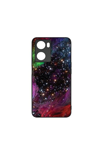 bestcase Тънък стъклен калъф, съвместим с OPPO A57 4G / A57s, Галакси, HD цве...