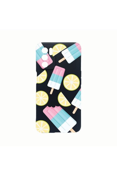 bestcase Силиконов калъф, съвместим с Oppo A54s, Цвят сладолед, Устойчив на и...