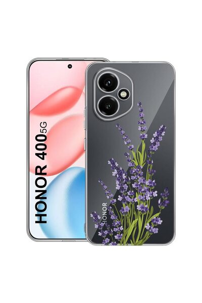 bestcase Αντικραδασμική Θήκη Συμβατή με Honor 400, Φλοράλ - Πρεσαριστή Λεβάντ...