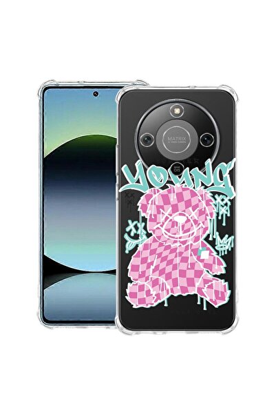 bestcase Husă Antișoc 1.5mm Compatibilă cu Honor Magic8 Lite, cu Design Ursul...