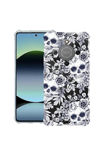 bestcase Husă Antișoc 1.5mm Compatibilă cu Honor Magic8 Lite, cu Design Crani...