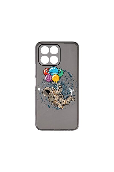 bestcase Θήκη Σιλικόνης Γραφίτη 1.5MM, Συμβατή με Honor X8 5G, Χαρούμενος Αστ...