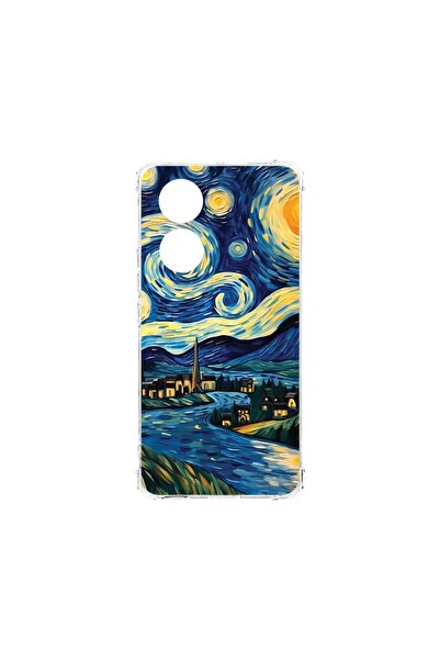 bestcase Husa Anti Shock 1.5MM, compatibilă cu OPPO A38, Starry Night, Tehnol...