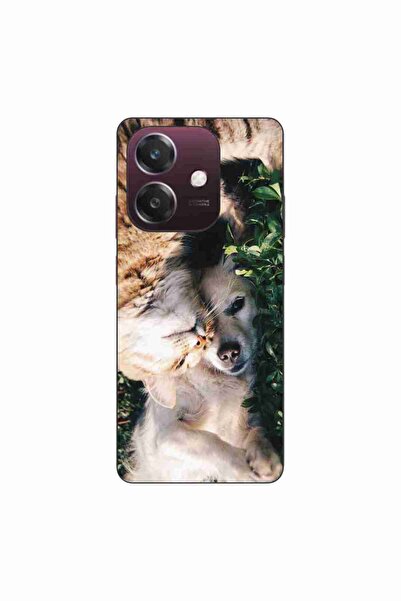 OEM Θήκη συμβατή με Oppo A40 από σιλικόνη gel TPU με σχέδιο σκύλου και γάτας