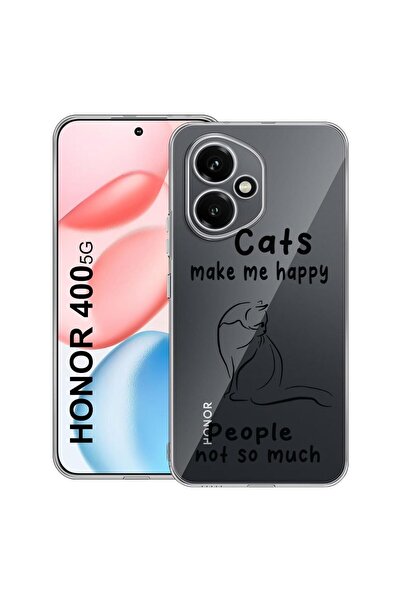 bestcase ¬Æ Husa Clear Silicon pentru Honor 400, Cats And People, 2036423 T 1852