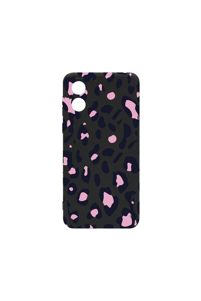 bestcase Θήκη Σιλικόνης Λεπτή 0.8MM, Συμβατή με Motorola Moto E14, Ροζ Σχέδιο...