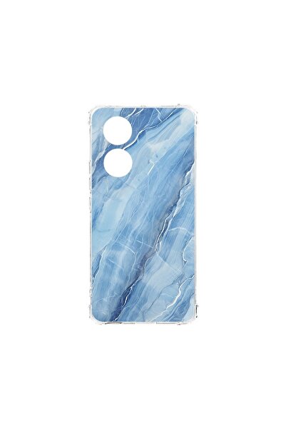 bestcase Husa Anti Shock 1.5MM, compatibilă cu OPPO A38, Blue Marble, Tehnolo...