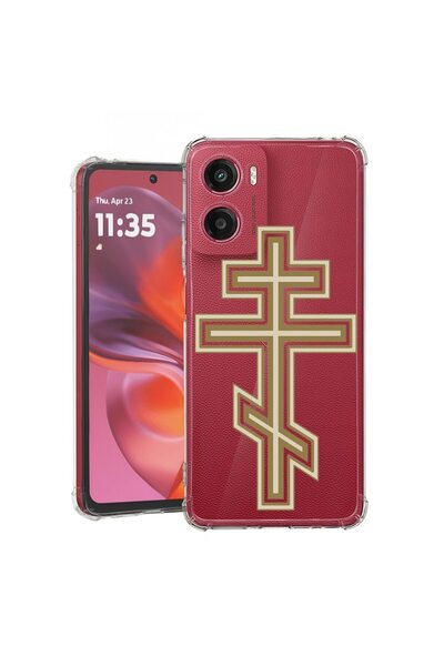 bestcase ¬Æ Husa pentru Motorola Moto G05, Anti Shock 1.5MM, Classic Cross, P...