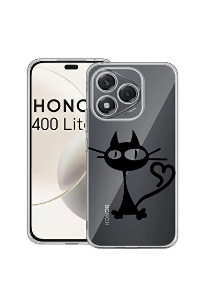 bestcase Husa pentru Honor 400 Lite 5G, BestCase¬Æ Clear Silicon 2MM, Cat, An...