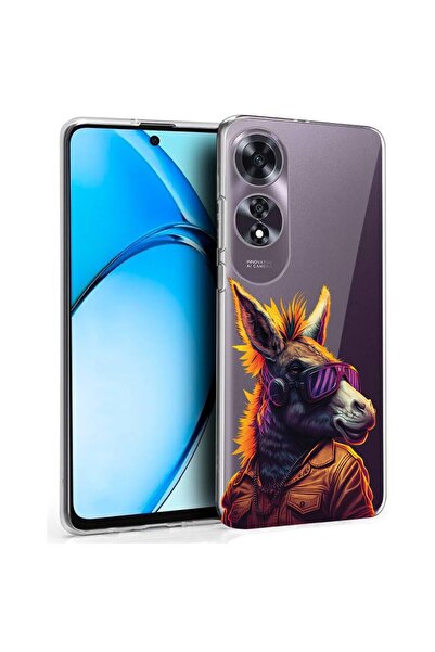 bestcase ¬Æ Husa pentru OPPO A60 4G, Clear Silicon 2MM, Funky Dunkey, Antisoc...