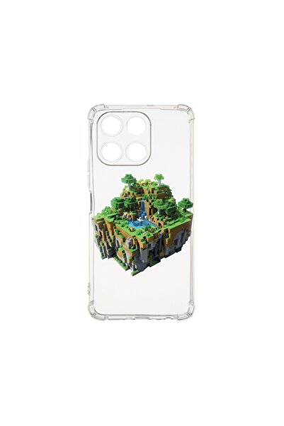bestcase Θήκη για Honor 200 Smart, Αντικραδασμική 1.5MM, Κόσμος Minecraft, Αν...
