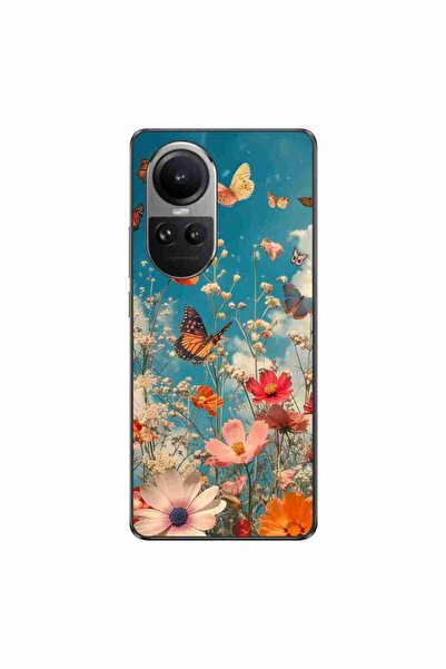 OEM Husa compatibila cu Oppo Reno10 5G Silicon Gel Tpu Model Flori si Fluturi