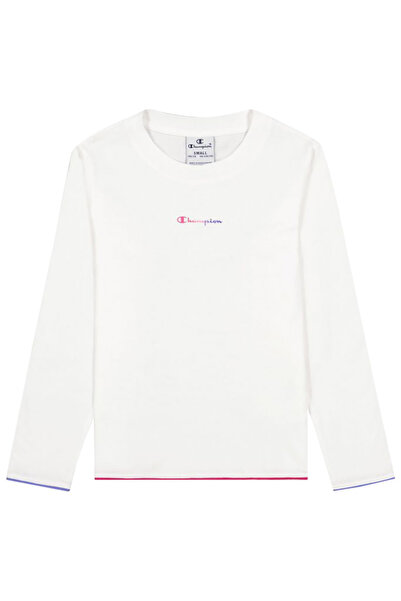 Champion Tricou cu mânecă lungă pentru copii, cu guler rotund, XL