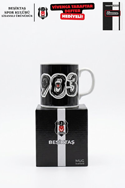 Beşiktaş VİVENCA YENİ SEZON LİSANSLI TEKLİ KUPA "VİVENCA CEP DEFTER HEDİYELİ"