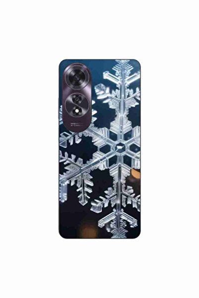 OEM Case compatible with Oppo A60 4G Silicon Gel Tpu Model Big Snowflake