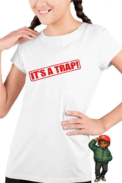 OEM Детска тениска за момичета с щампа  "It's a Trap " на Дон Толивър и Плейб...