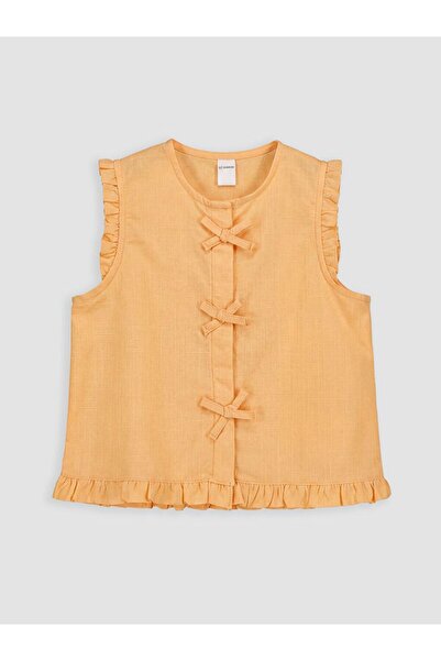 LC Waikiki Lcw Kids Girls' Linen Look Shirt