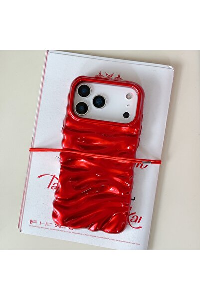 botyco Iphone 16 Pro Max (6.9 inç) Uyumlu Dalgalı Kırışık Detaylı 3d Yüzeyli ...